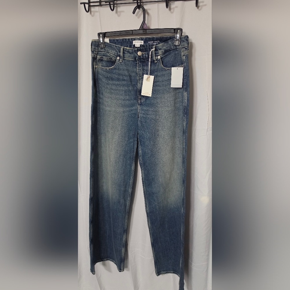 Good American Dark Blue Skate Jeans